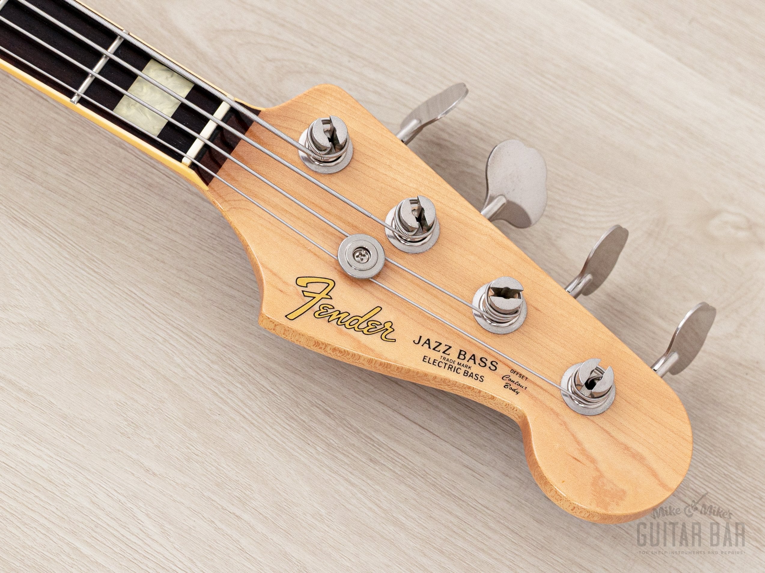 2012 Fender Jazz Bass JB/HO Semi-Hollow Mahogany Body Black, Blocks &