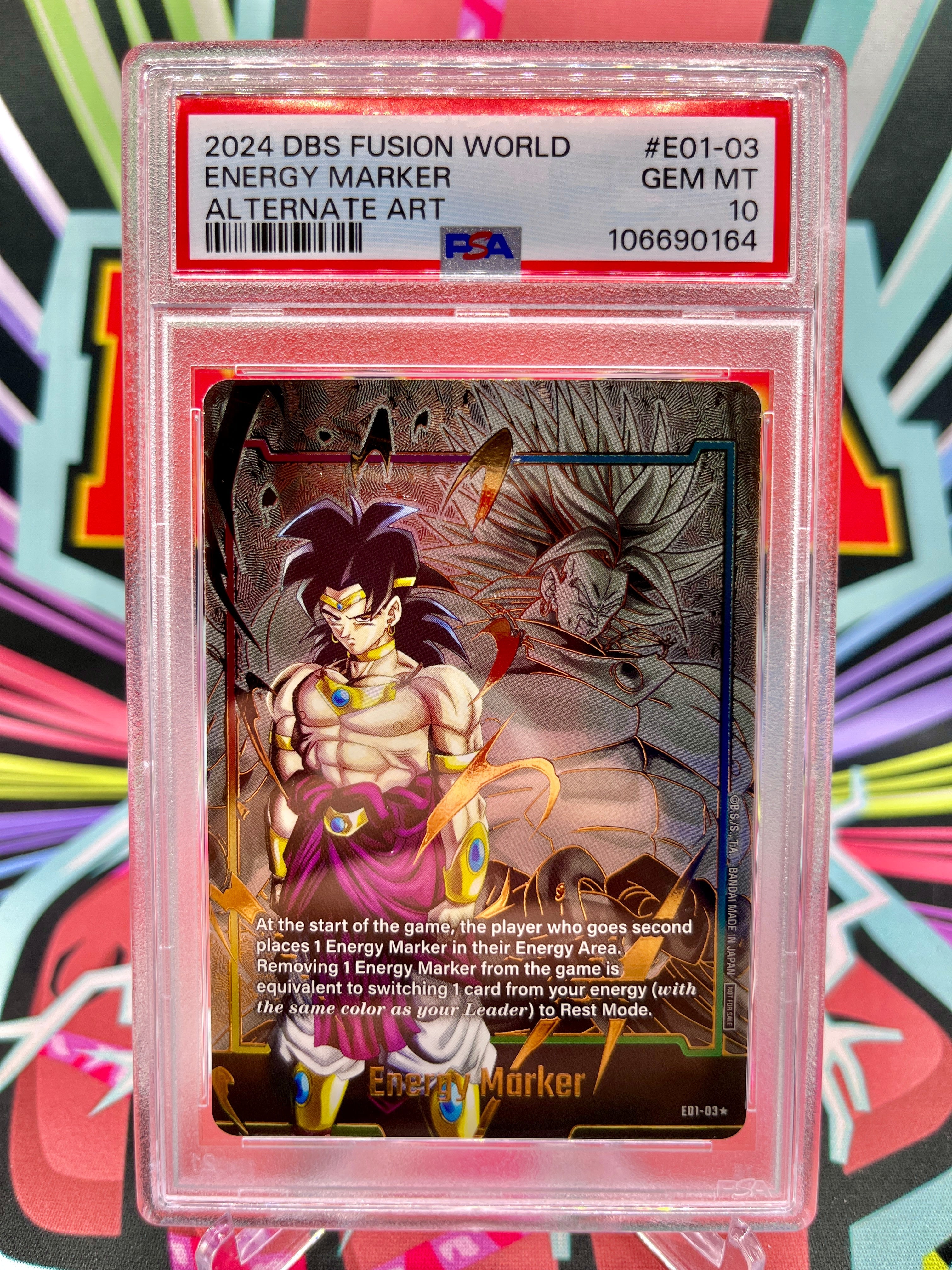 PSA10 E01-03☆ Broly Energy Marker (2024)