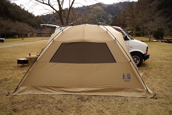 小川カーサイドリビング DX2。タープ・シェルター・テントとして