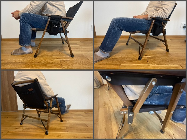 WAQ Folding Wood Chair ブラック WAQ Folding Wood Chair ウッド