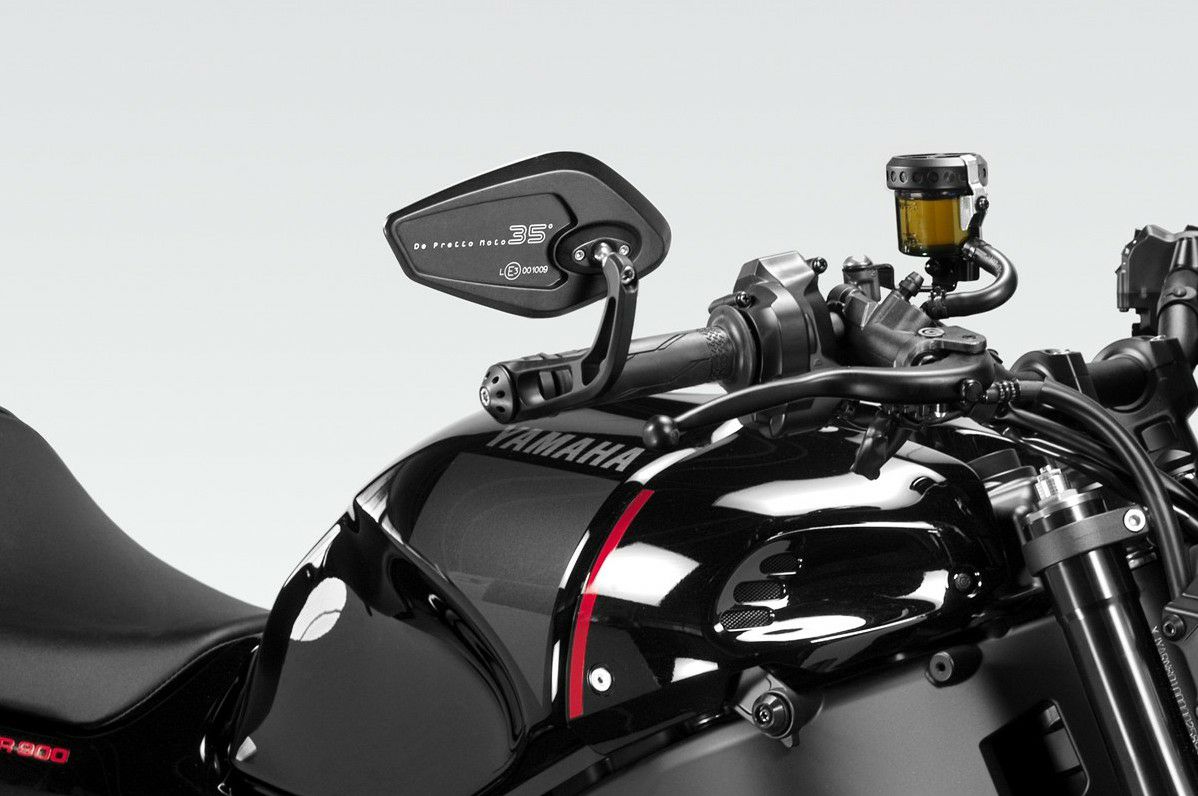 XSR900 22- バーエンドミラー REVENGE SS ブラック Eマーク付き DPM