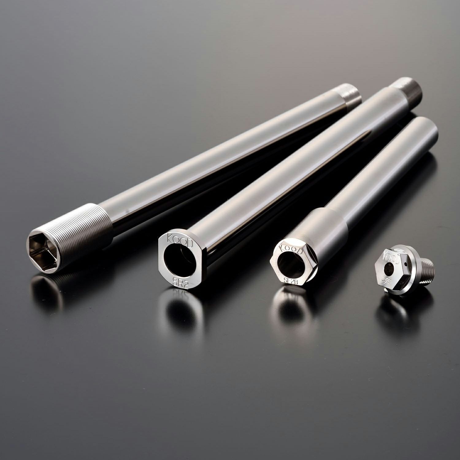 ZX-25R/SE ZX-4RR クロモリアクスルシャフト(フロント) KOOD | バイク