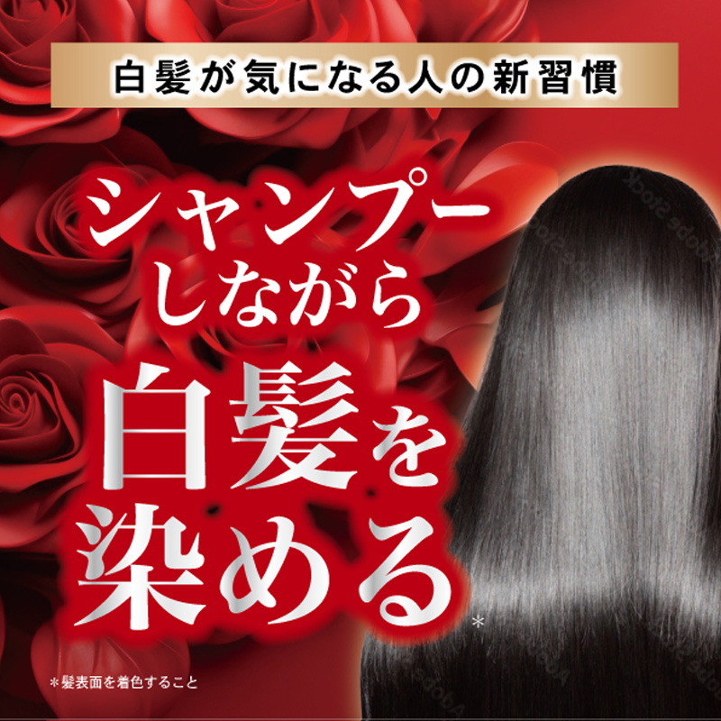 美染髪カラークリームシャンプー リッチブラック 400g ｜ ミスター