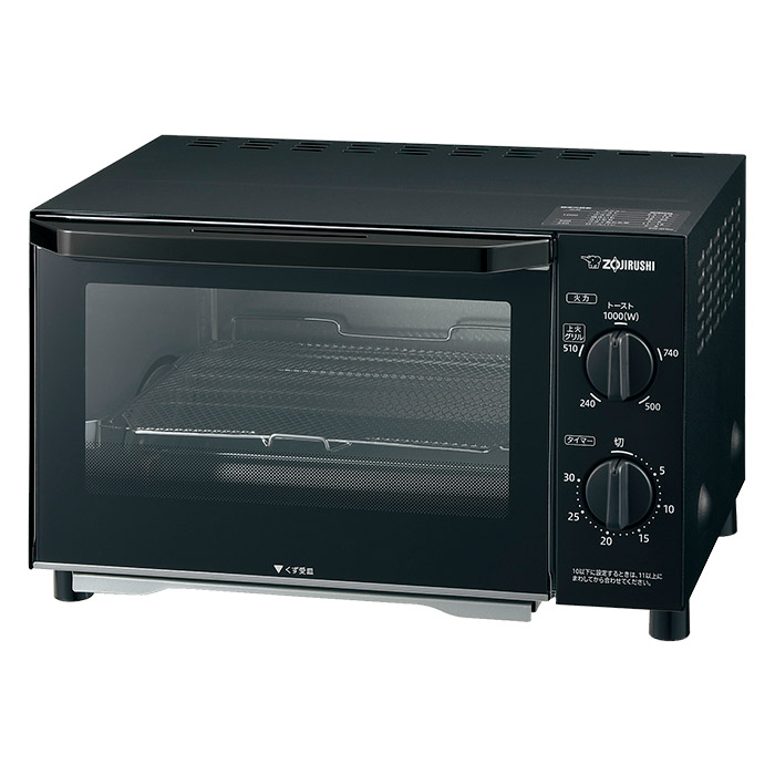 オーブントースター EQ-AH22-BZ マットブラック ｜ ミスターマックス