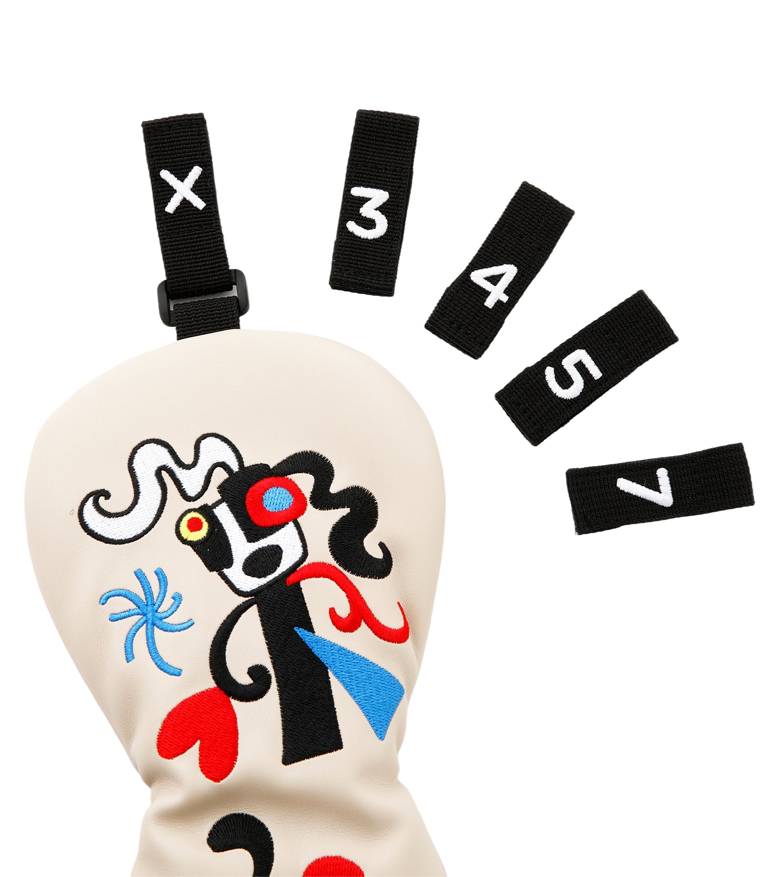 ポップアートカラフルパッチワーク刺繍ヘッドカバー（FW用） – M・U