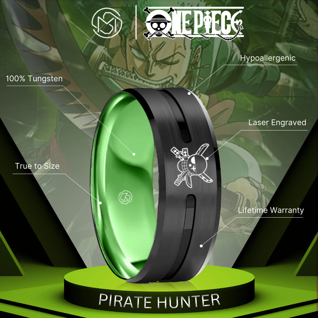 Zoro Pirate Hunter Tungsten Ring – MugenSense