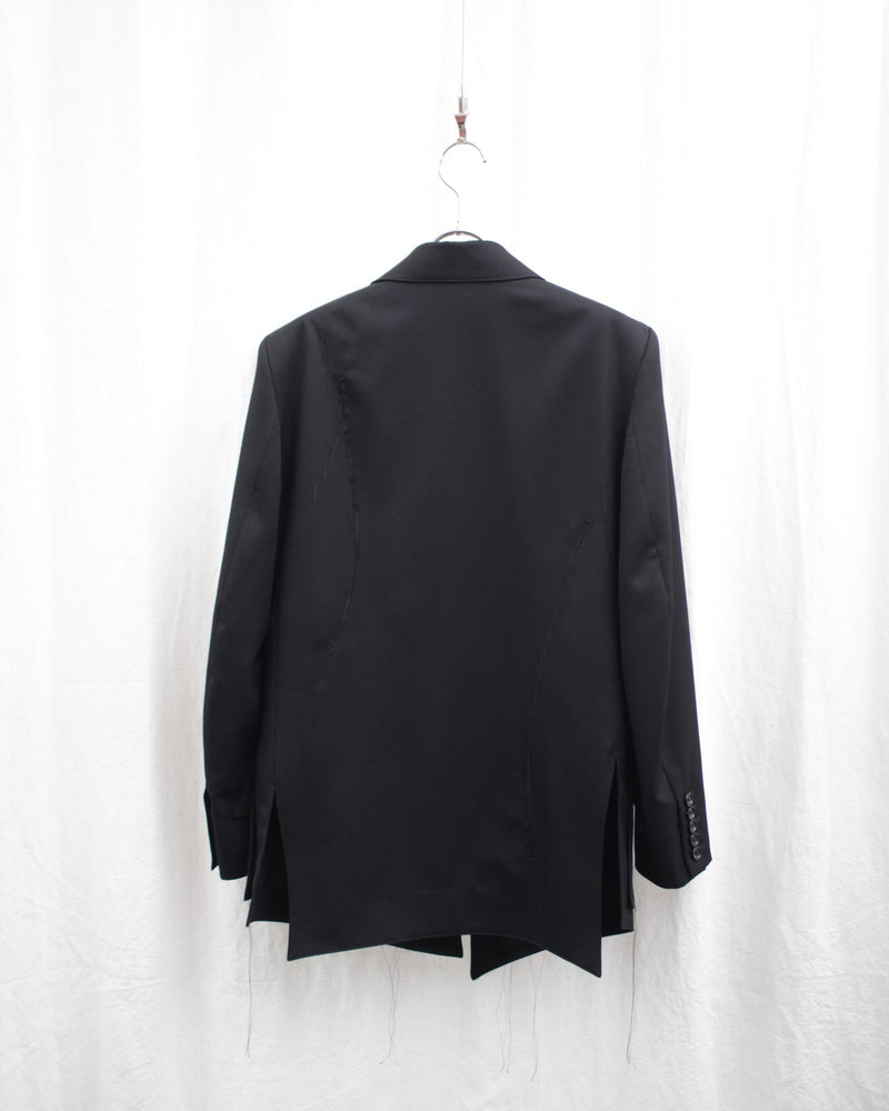 sulvam サルバム 通販 SLASHED SINGLE JACKET (WV-J01-100) Black