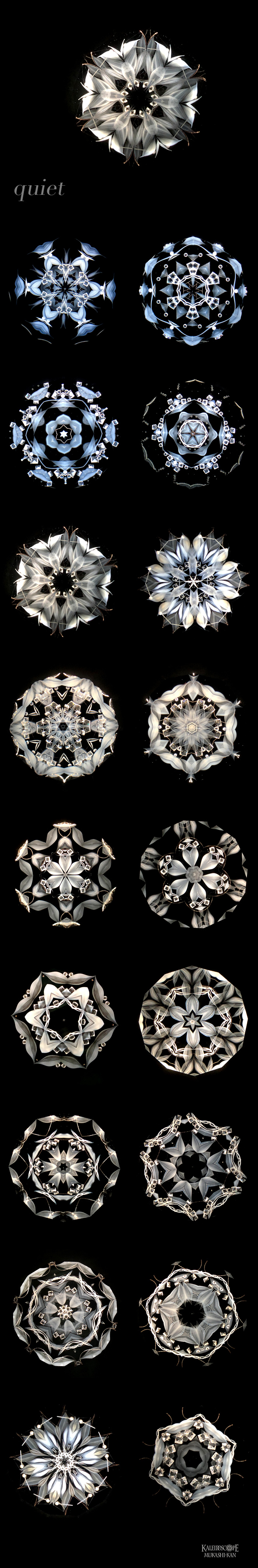 万華鏡：オイルチェンバー】quiet クワイエット/ しろ色：細井厚子