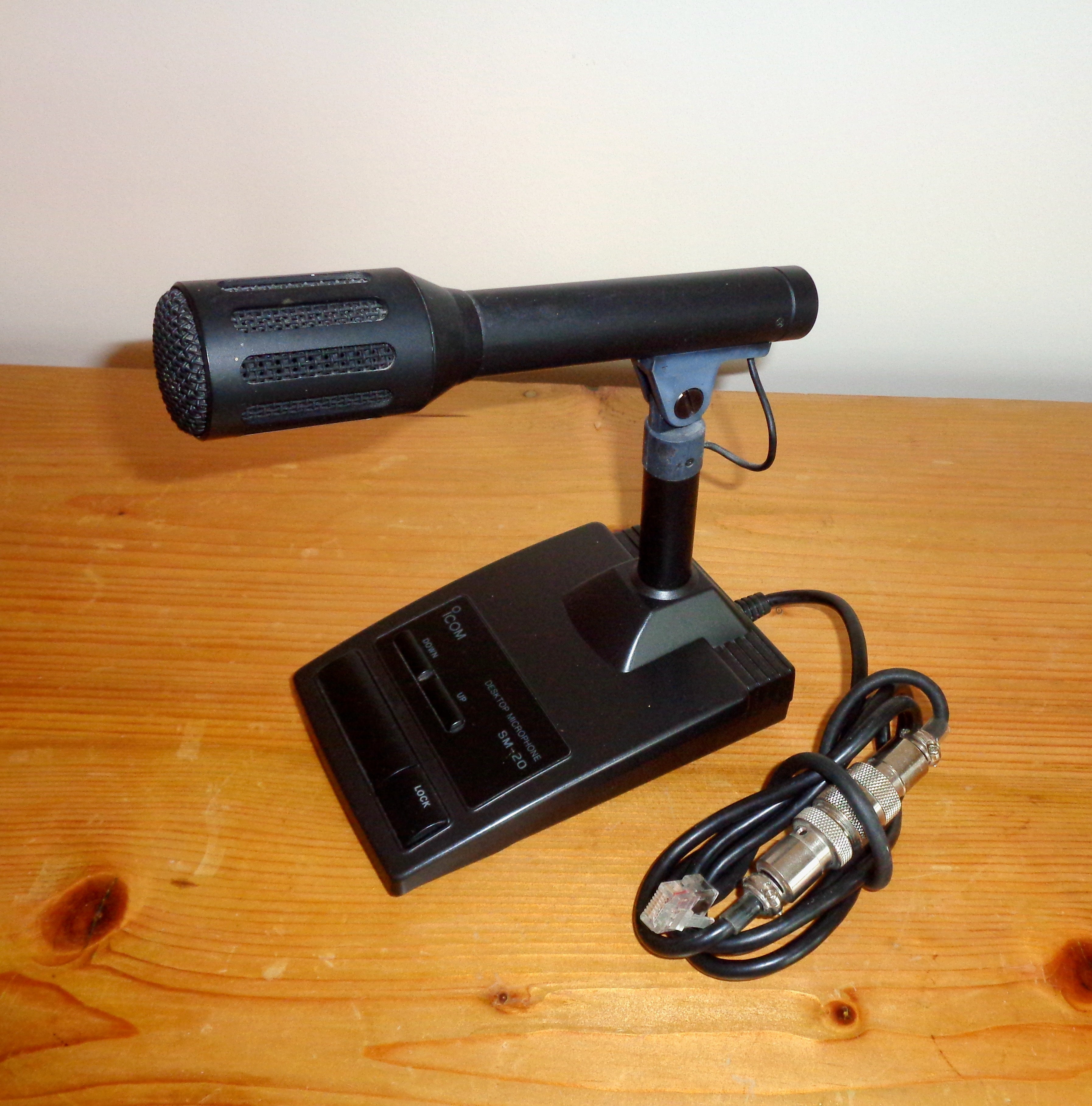 Icom SM20 600 Ohm 8 Pin Base Station Desk Microphone – Mullard