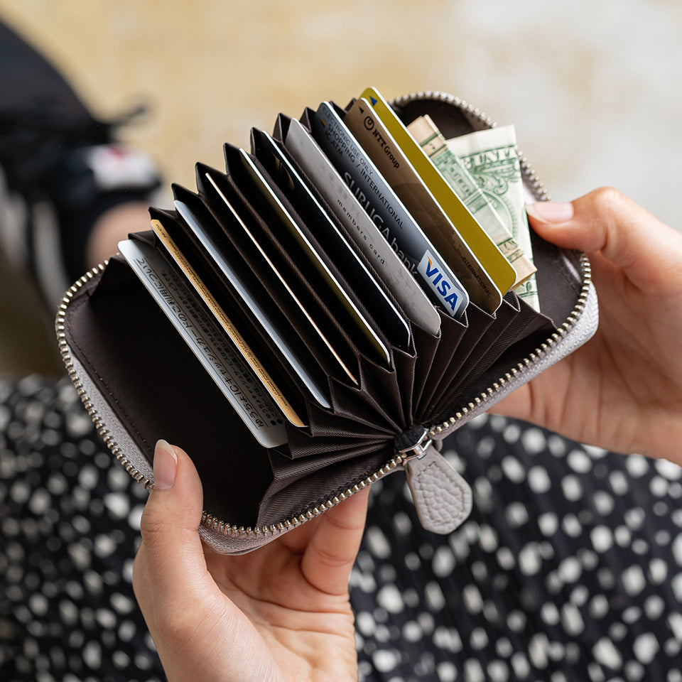 MURA カードケース レディース コンパクト スキミング防止 RFID