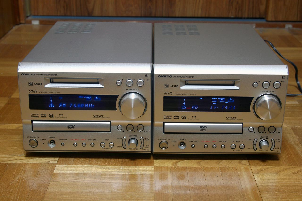 ONKYO FR-X7DV コンポセットCD、DVD、MD。ジャンク品NCNR
