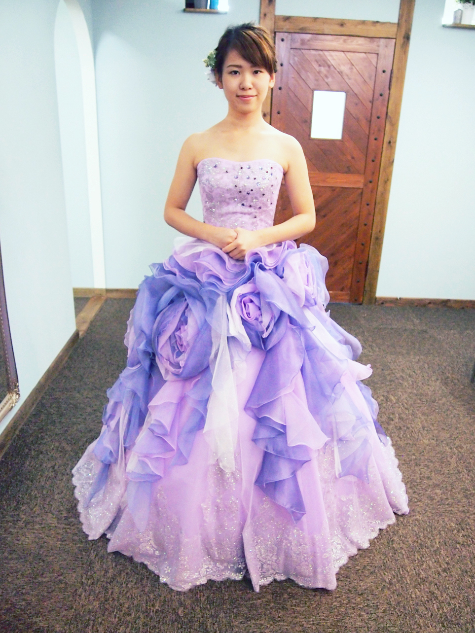 パープルのカラードレス♪ | MUREのブログ