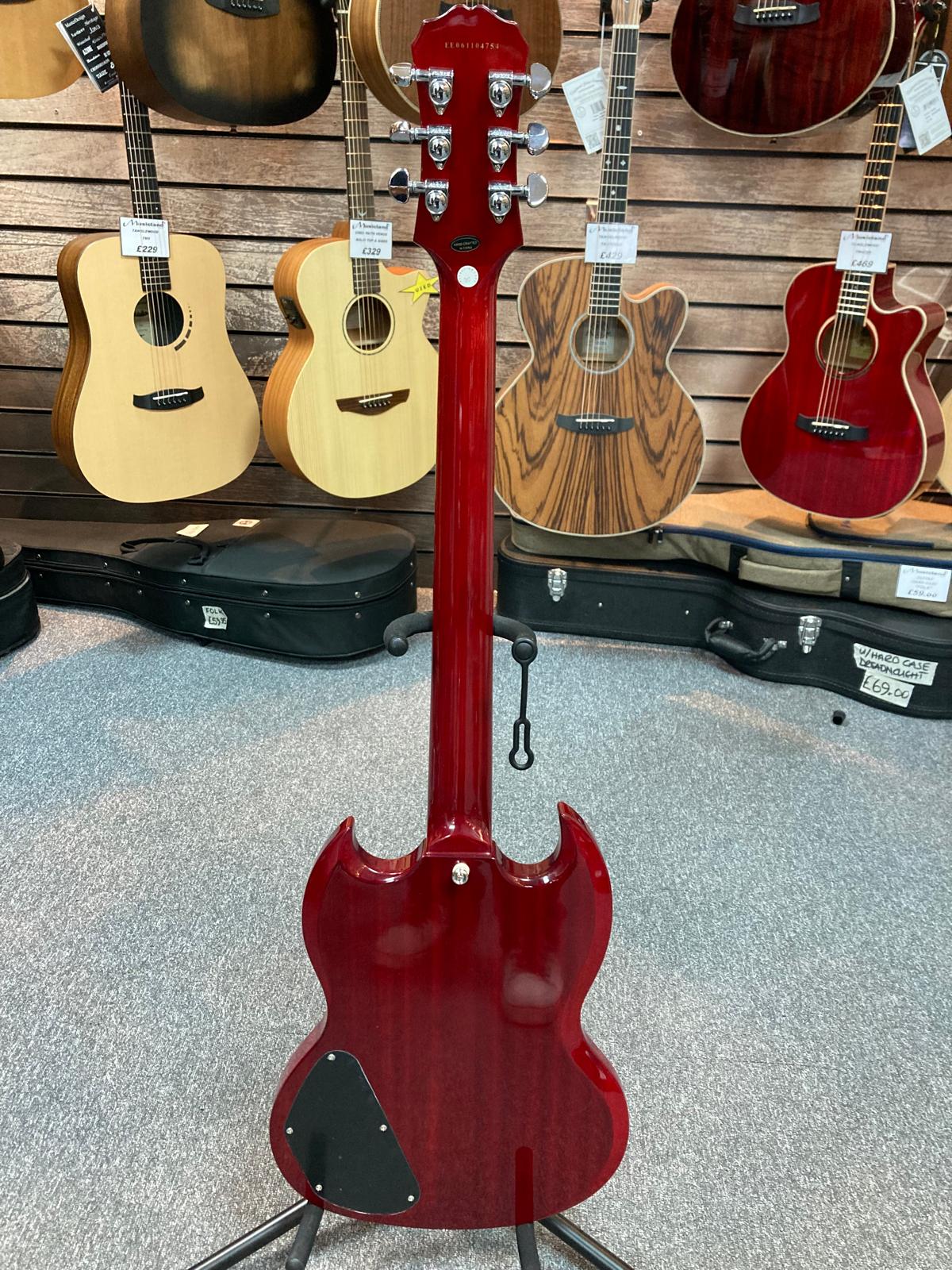 Epiphone SG Cherry Red Electric Guitar – Musicland (UK) Ltd