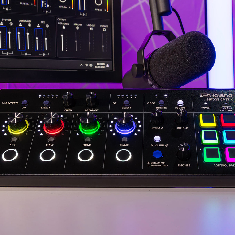 Roland BRIDGE CAST X Dual Bus Streaming Mixer and Video Capture