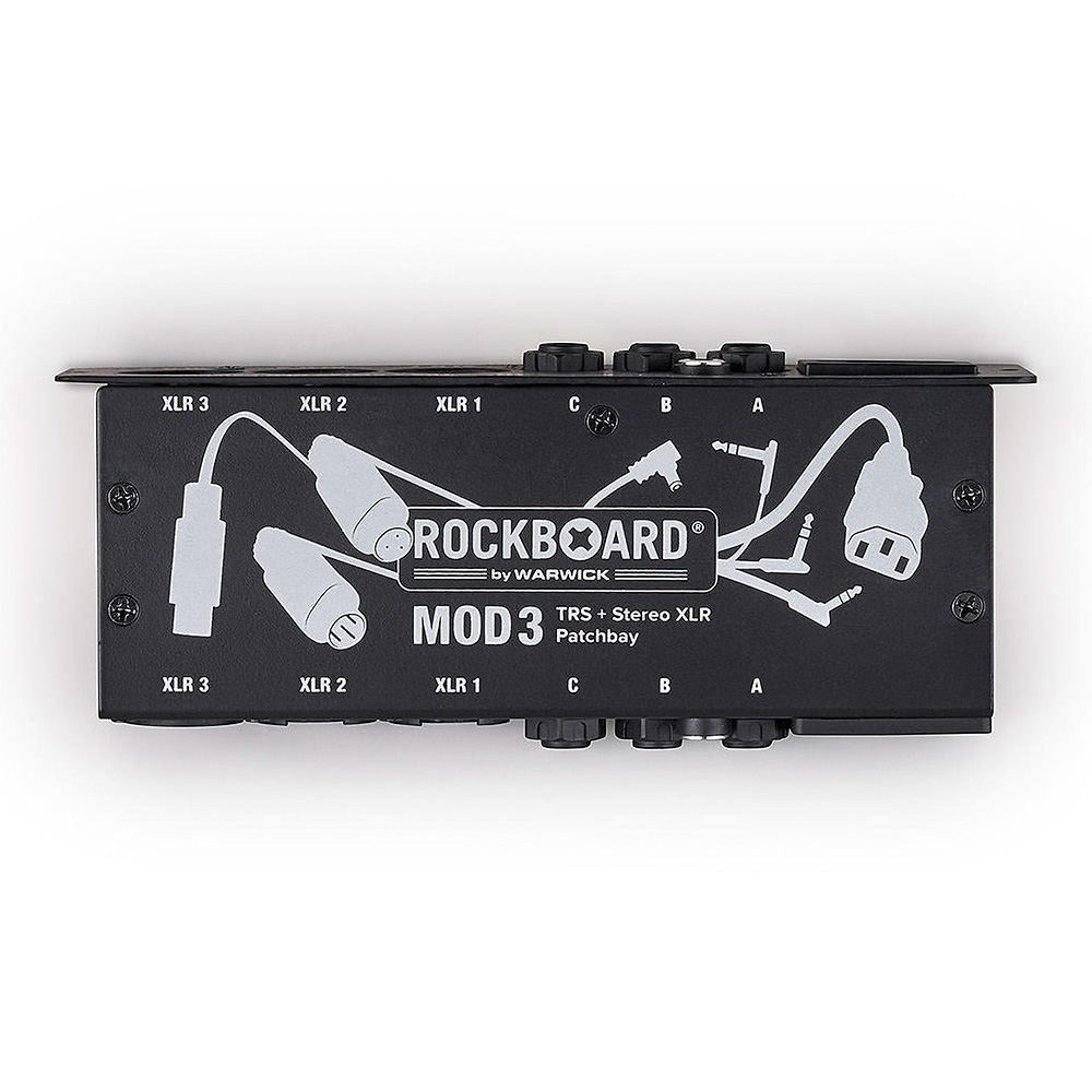 RockBoard by Warwick MOD 3 V2 - All-in-One TRS & XLR Patchbay for