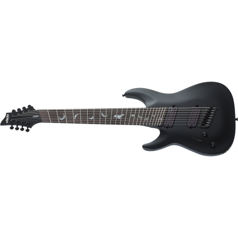 Schecter Damien-7 String Multiscale Left Handed Electric Guitar