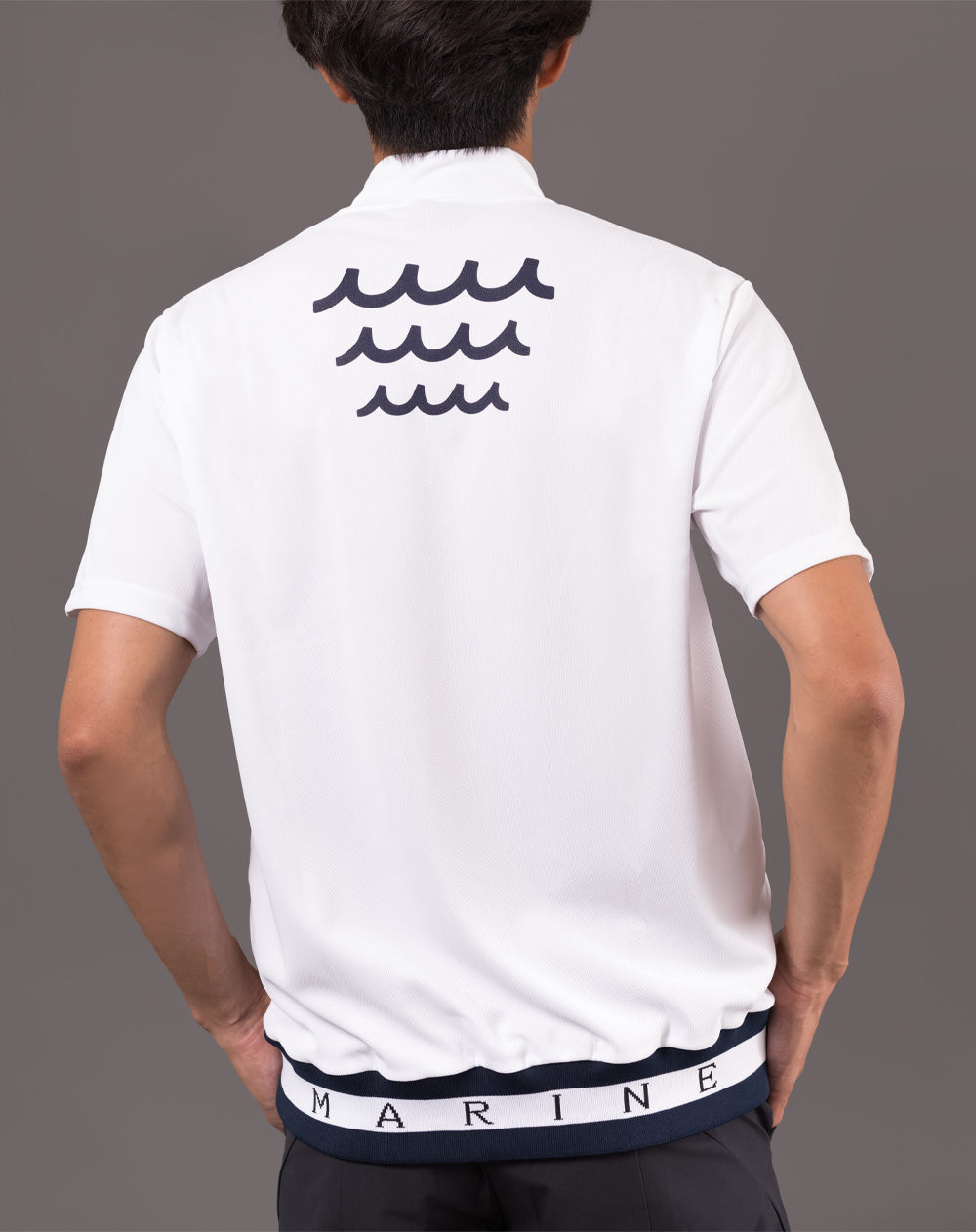 WEB限定］ブリヂストンゴルフ × muta MARINE ヘムリブモックネック