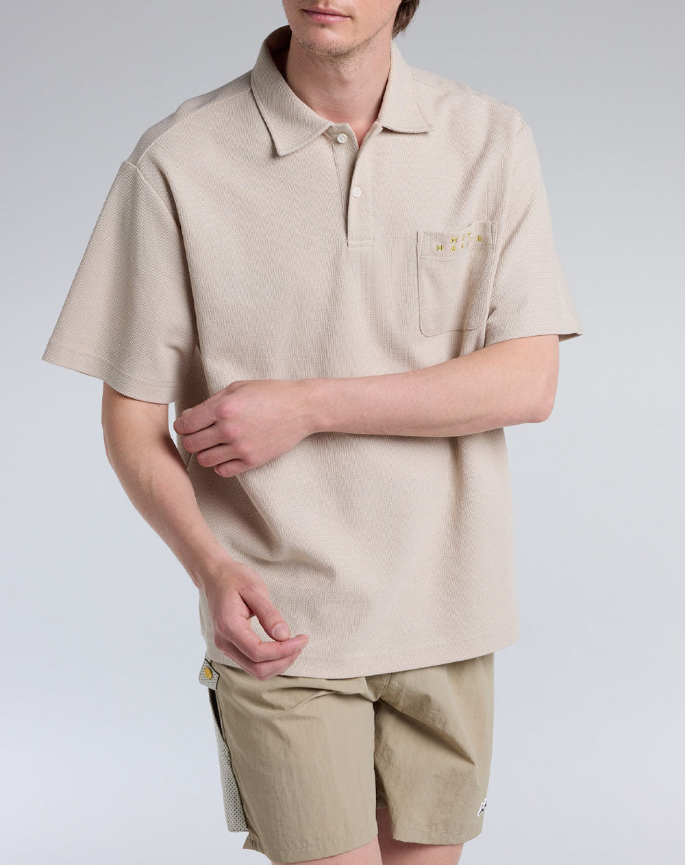 ケーブルニットポロシャツ [全3色] – muta Online Store