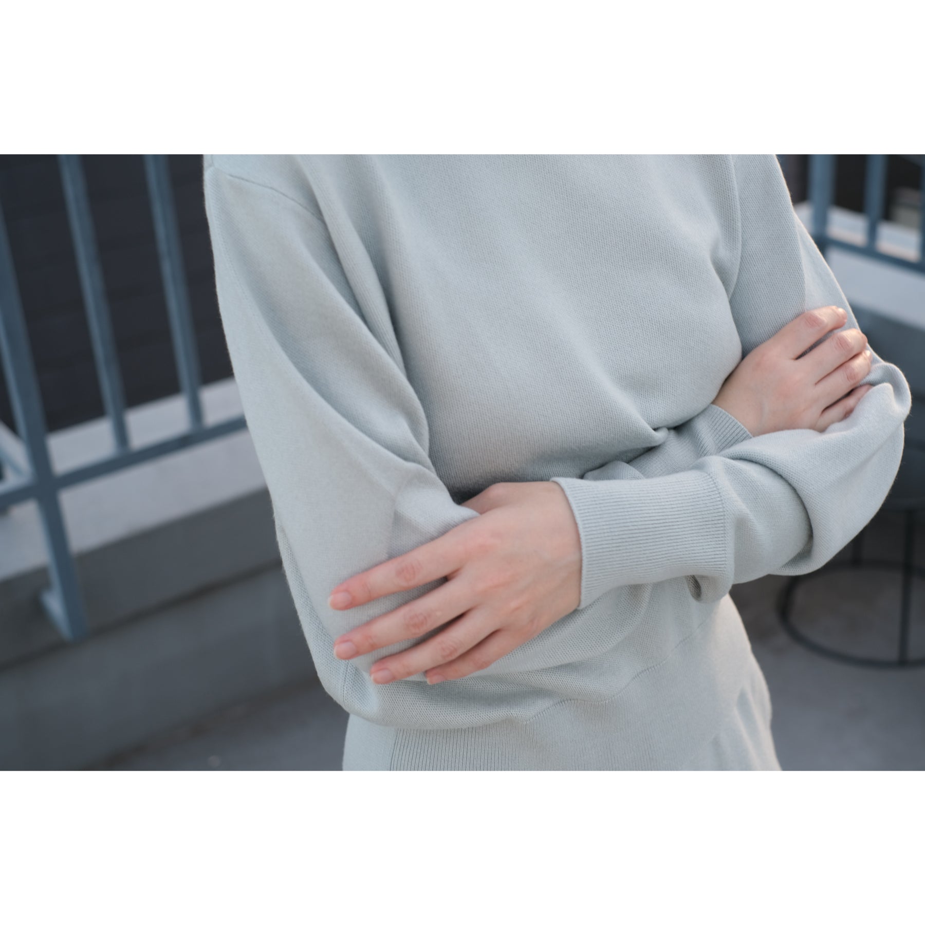 起毛シルクニット クルーネックプルオーバー, 2024年モデル, アイス