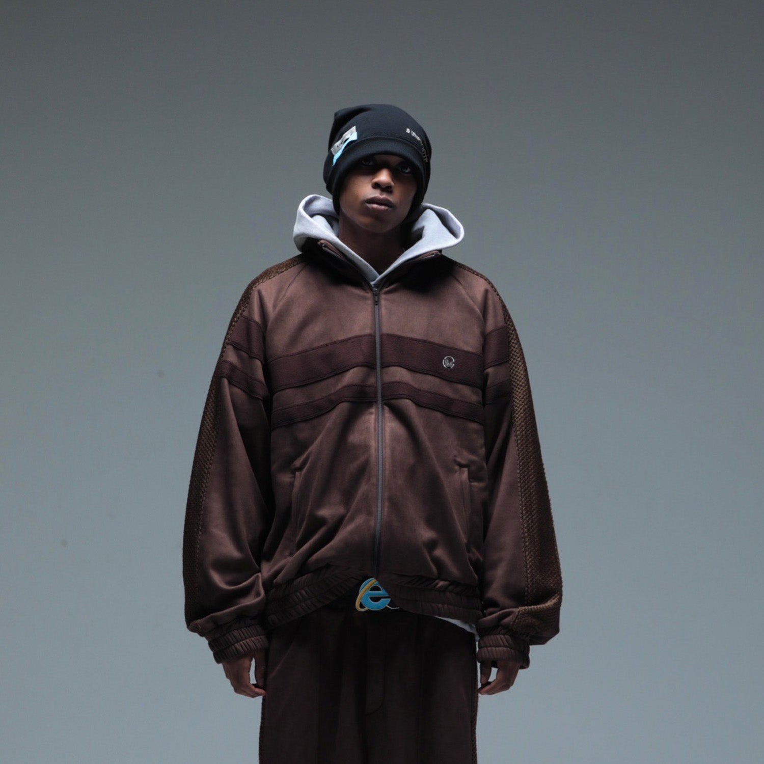 MUZE TURQUOISE LABEL - SWITCHING TRACK BLOUSON(BROWN)ミューズ