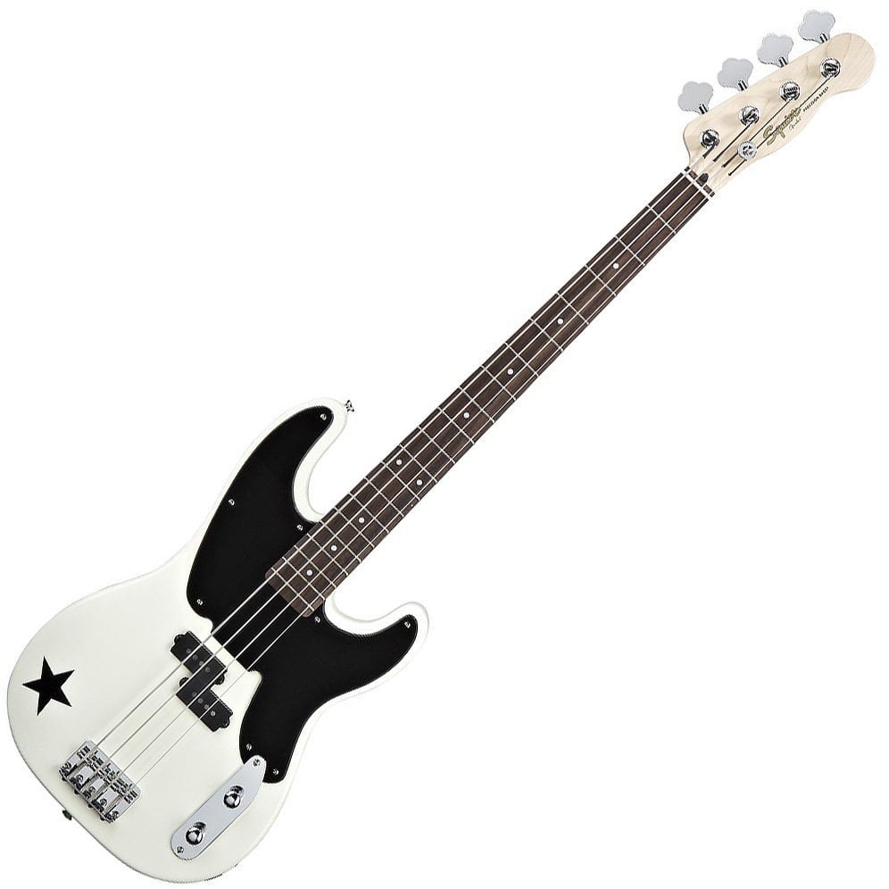 Fender Squier Mike Dirnt Precision Bass RW Arctic White - Muziker