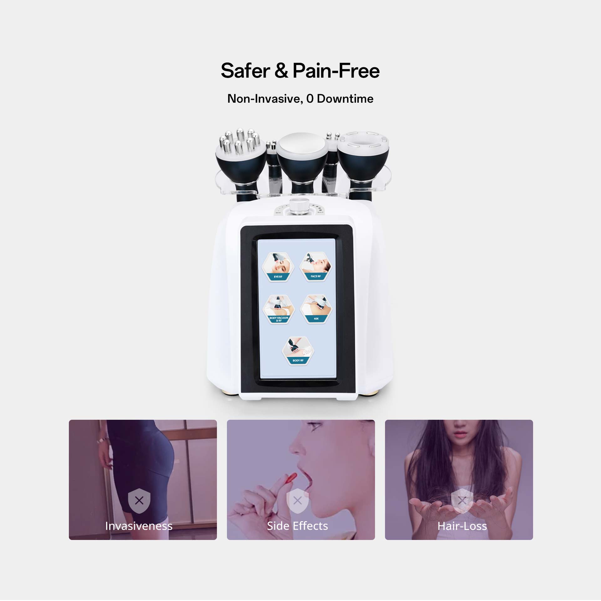 5 In 1 40K Ultrasound Cavitation Machine RF Body Sculpt