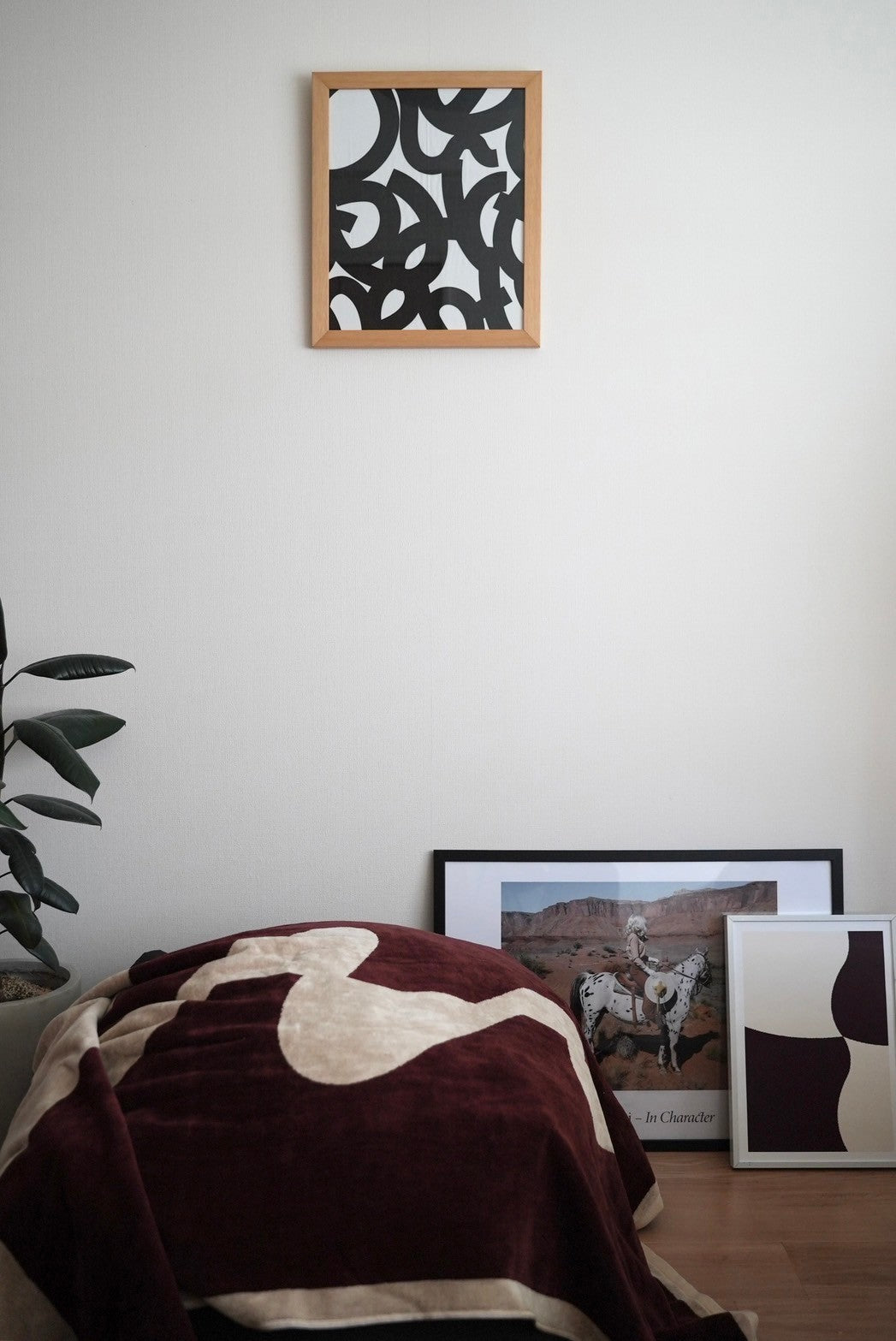 TOWEL BLANKET : I am new wave / wine red – MYTONE