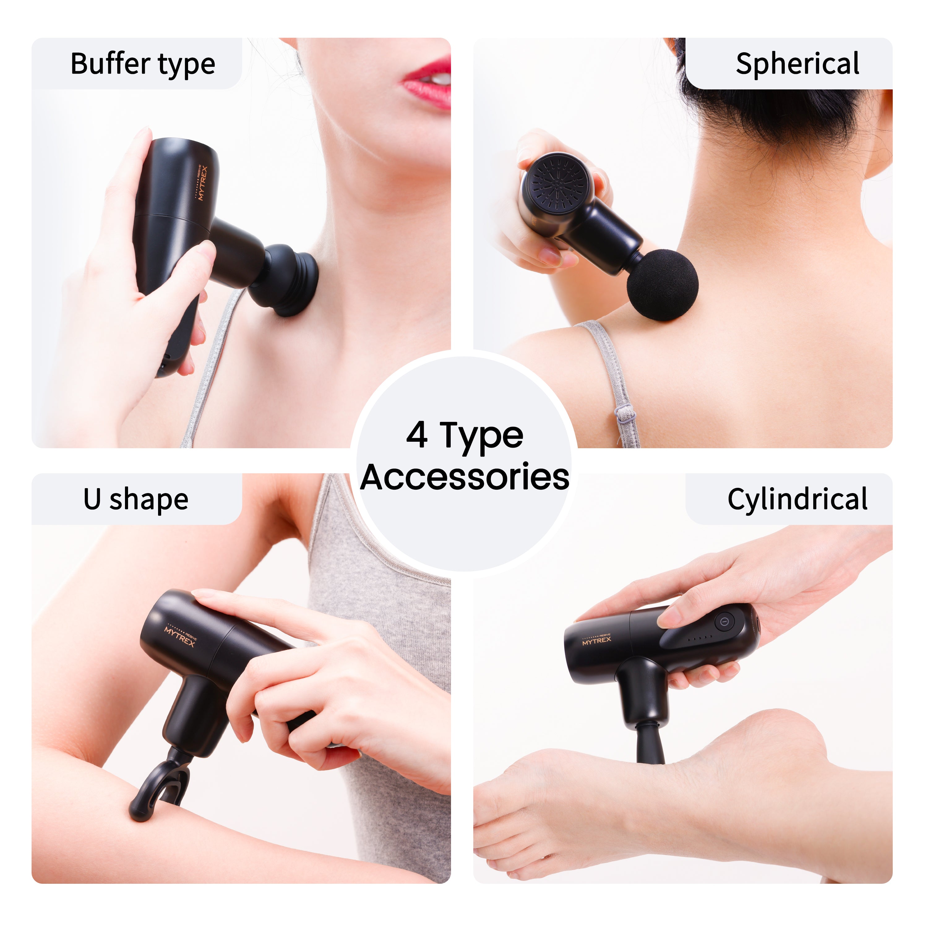 Deep Tissue Relief with the mini Massager Gun REBIVE Mini XS