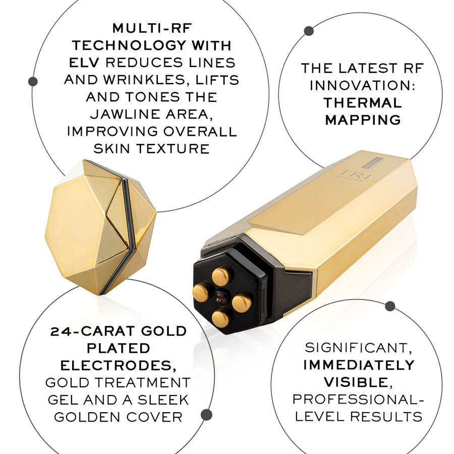 TriPollar STOP Vx GOLD – Luxury Jawline-Sculpting Anti-Aging Device