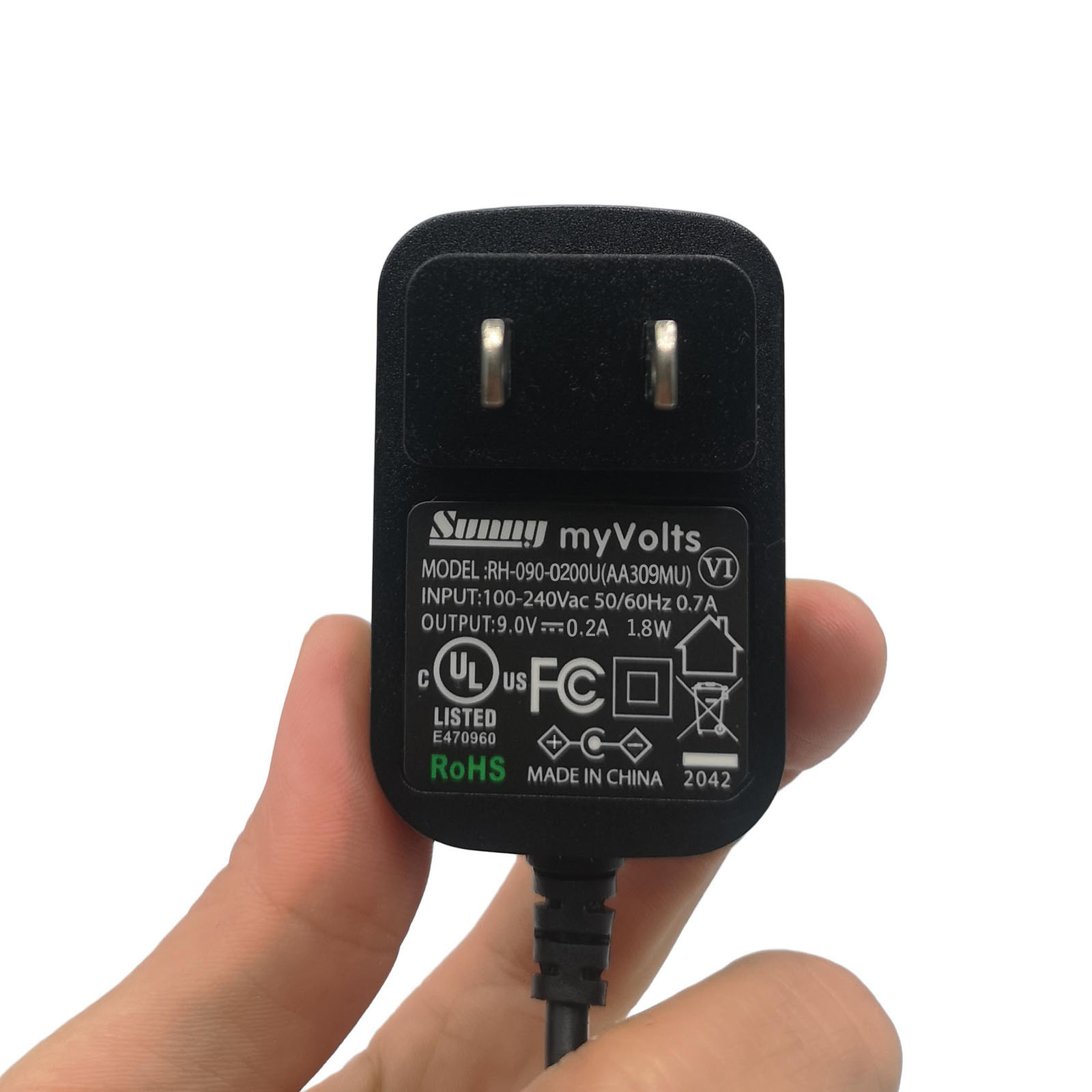 US 9V Power Adaptor for the Boss VE-1 Vocal Echo by myVolts
