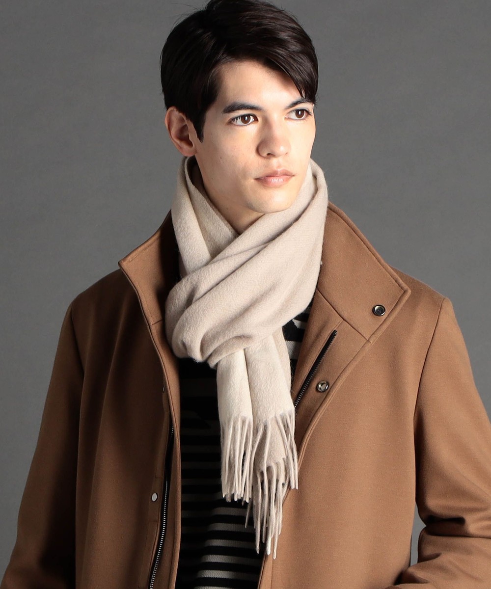 カシミヤブレンド チェックマフラー｜ファッション雑貨｜ニコル公式