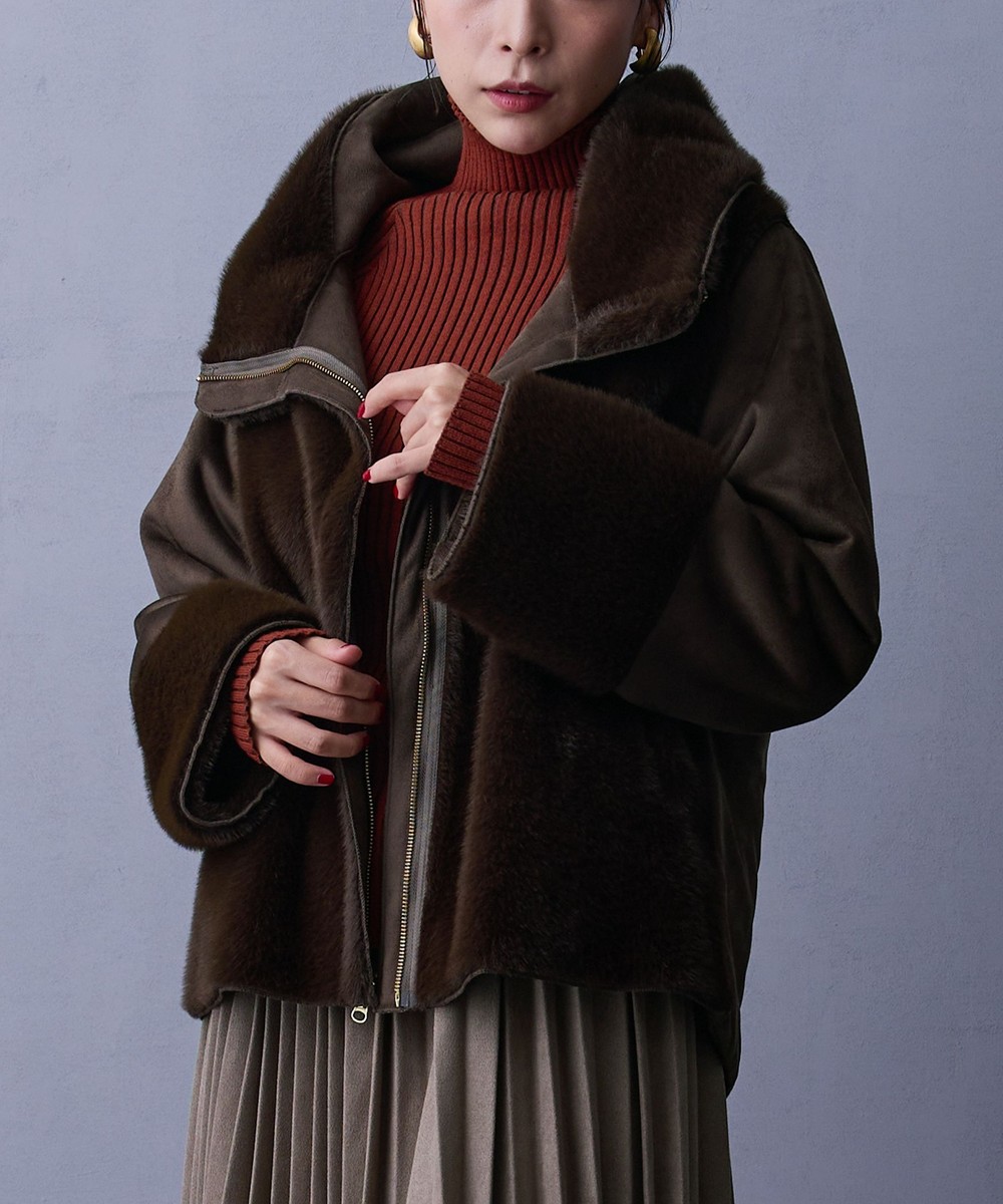 リバーシブルフェイクムートンブルゾン｜その他コート｜ニコル公式通販