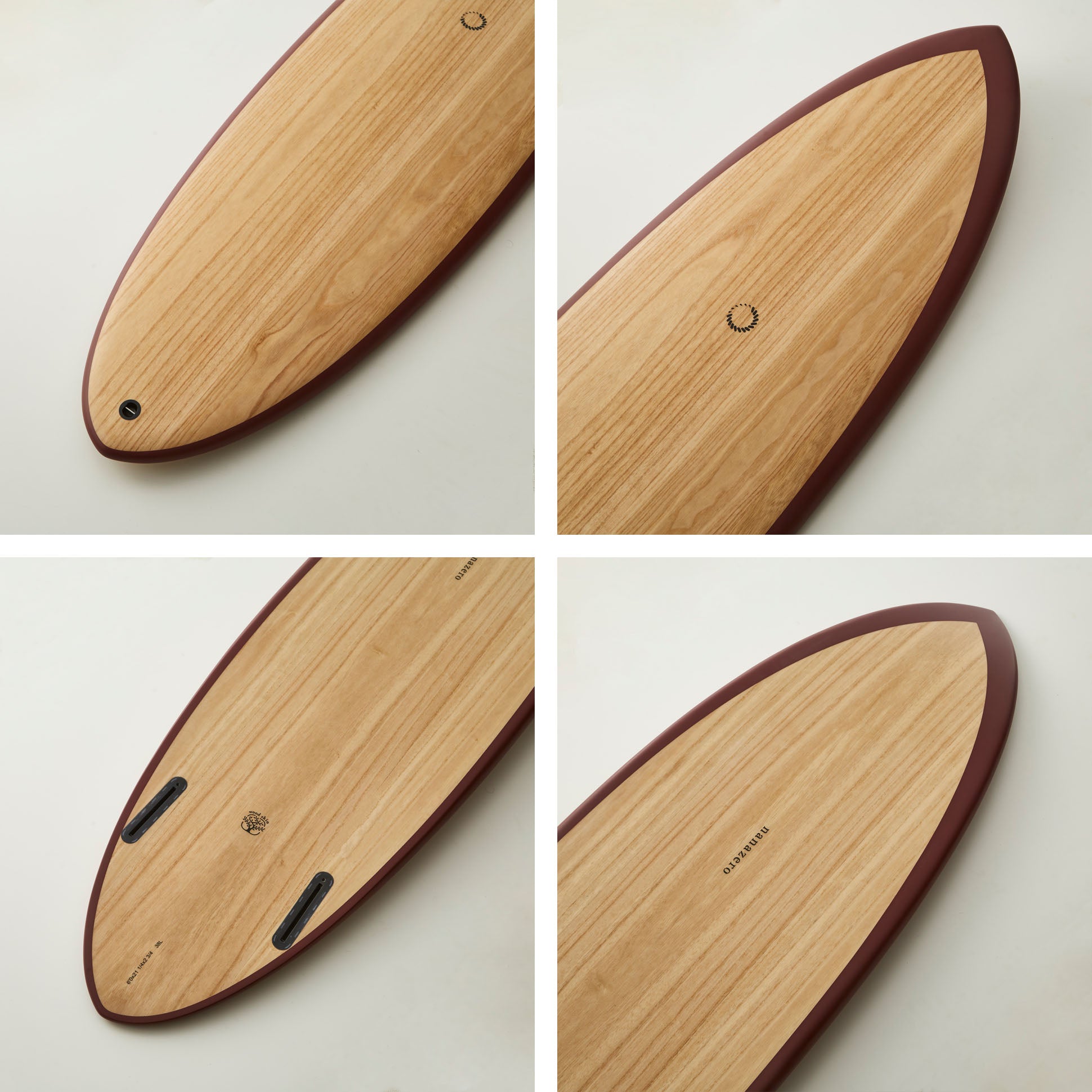WOOD SKIN SURFBOARD HYBRID HB01 TWIN EGG – nanazero US