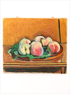 安井曾太郎 作 絵画「桃」（油彩） 6号