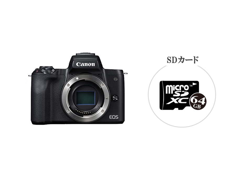 格安レンタル] CANON（キヤノン） EOS Kiss M ボディ 2泊3日～