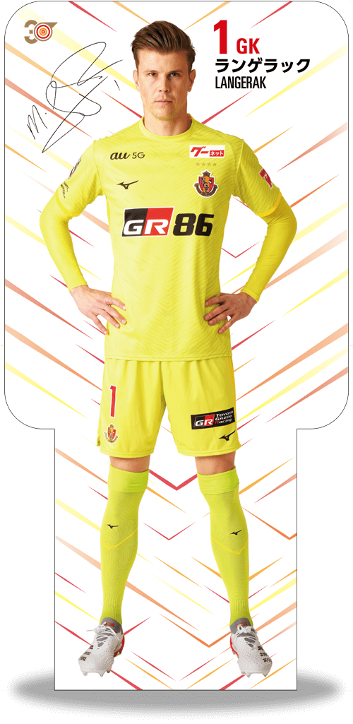 名古屋グランパス ランゲラック選手 2019レプリカユニフォーム Lサイズ