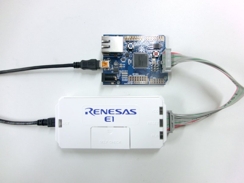 ルネサスE1エミュレータを使ってみた: なひたふJTAG日記