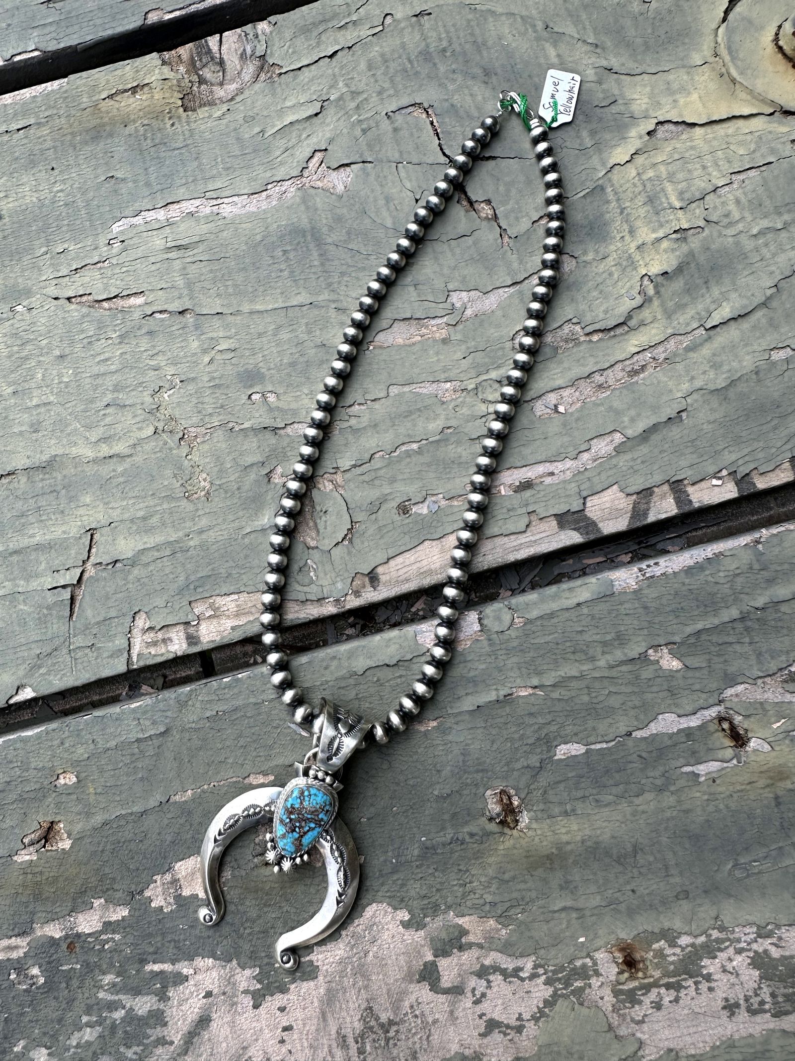 INDIAN JEWELRY - Samuel Yellowhair / キングマンターコイズ ナジャ