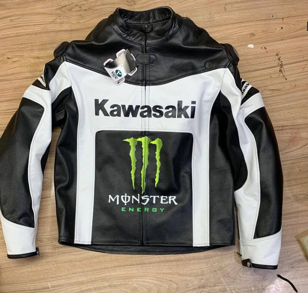 Kawasaki Moto Jacket - ZX14R Ninja Racing Leather Jacket