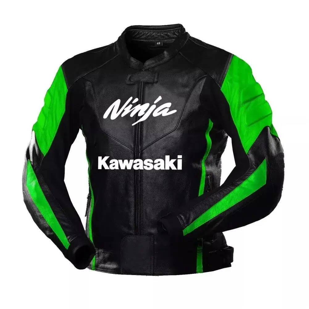 Kawasaki Moto Jacket - ZX14R Ninja Racing Leather Jacket