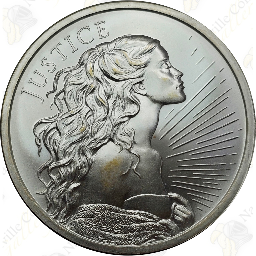 2022 Silver Shield 1 oz .999 fine silver Justice – SKU #710