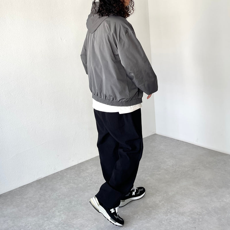 loose silhouette nylon mountain parker / charcoal（ルーズ