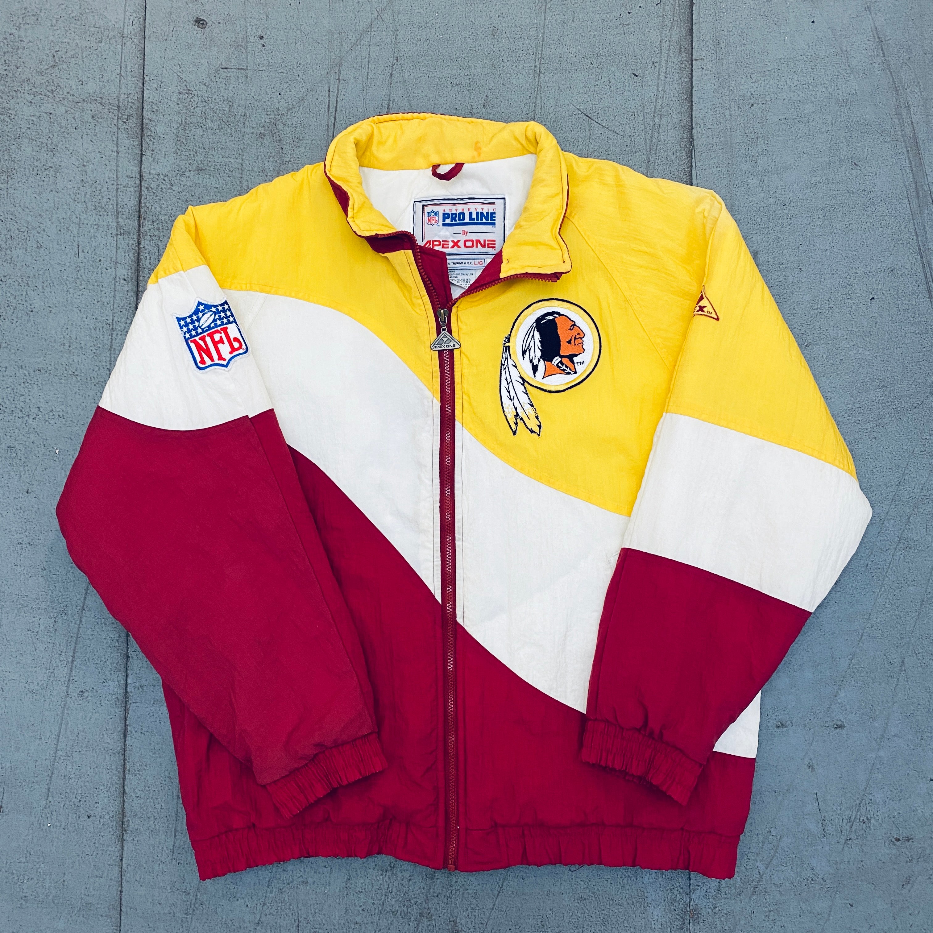 Washington Redskins: 1990's Apex One Wave Fullzip Proline Jacket