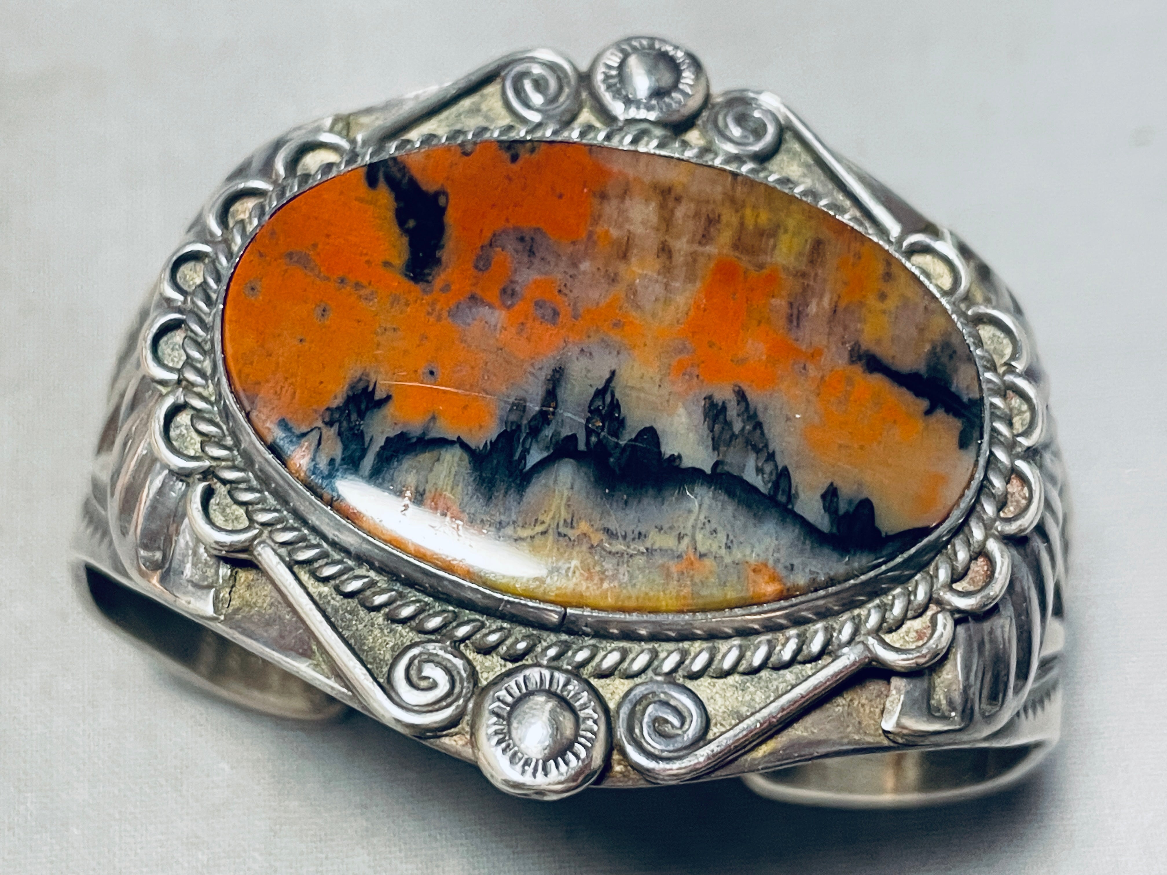 One F The Most Ornate Vintage Native American Navajo Petrified