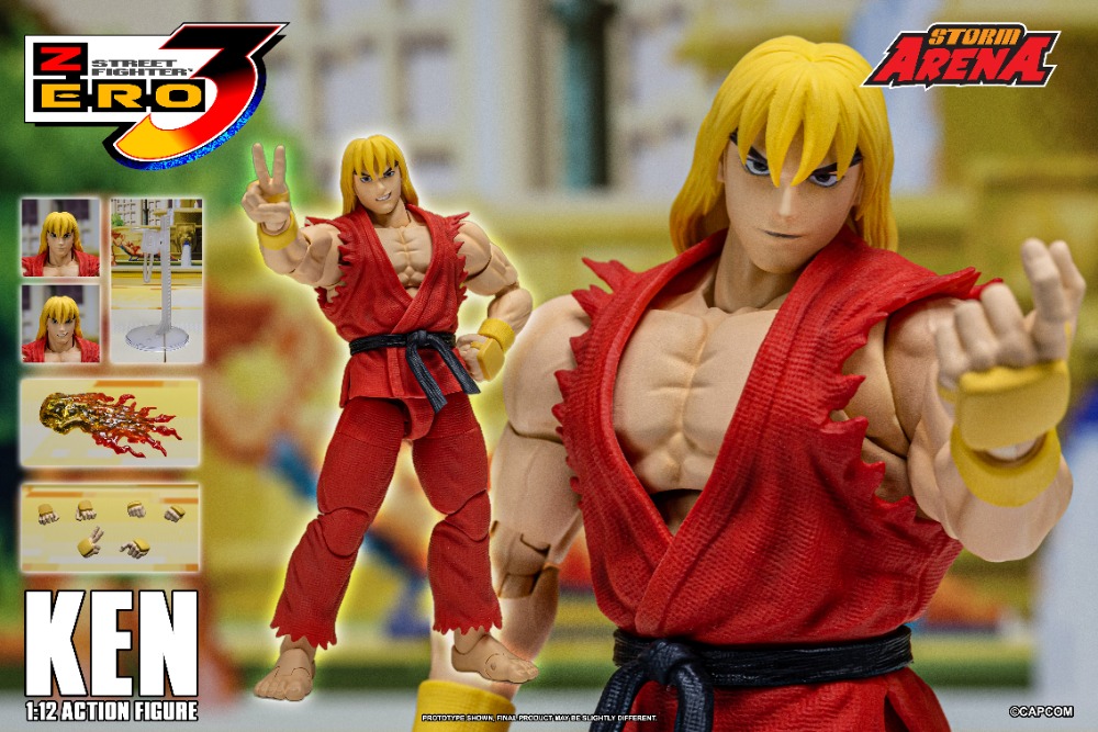 STREET FIGHTER ZERO 3 – KEN 1/12 Action Figure | 株式会社ノーツ
