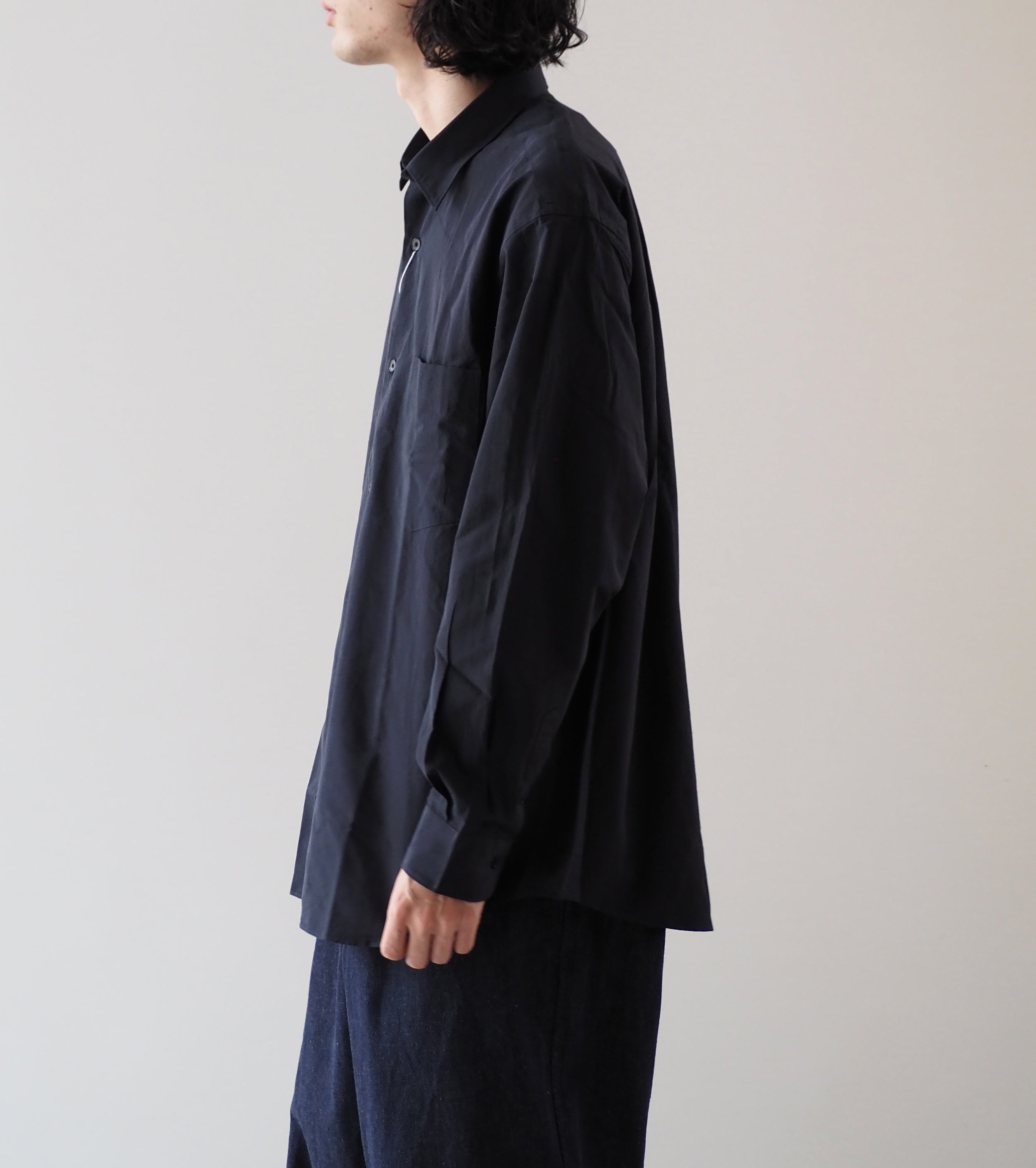 COMOLI SHIRTS, Navy – Navyblue