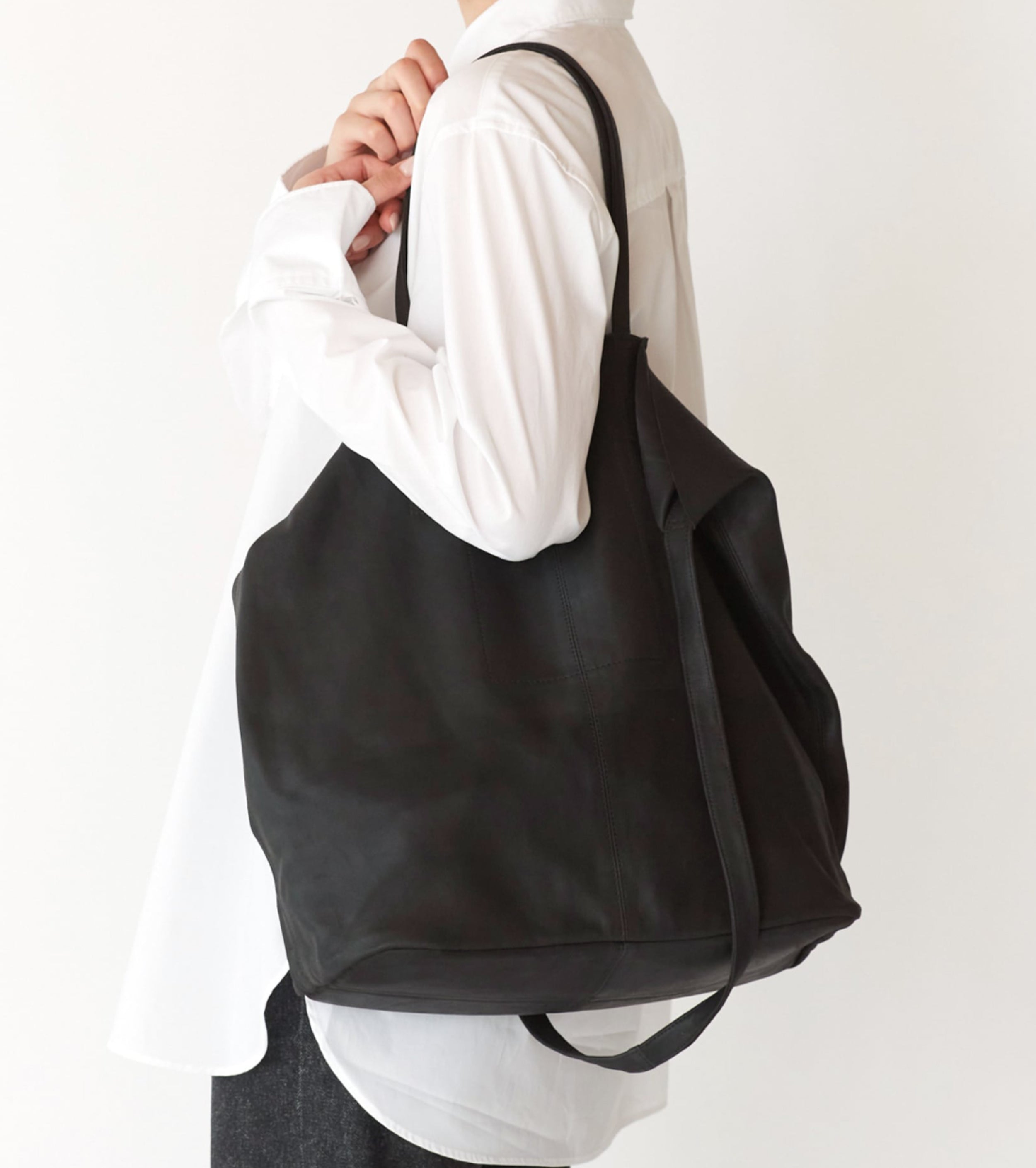 Morphee 3way Large tote : Black – Navyblue