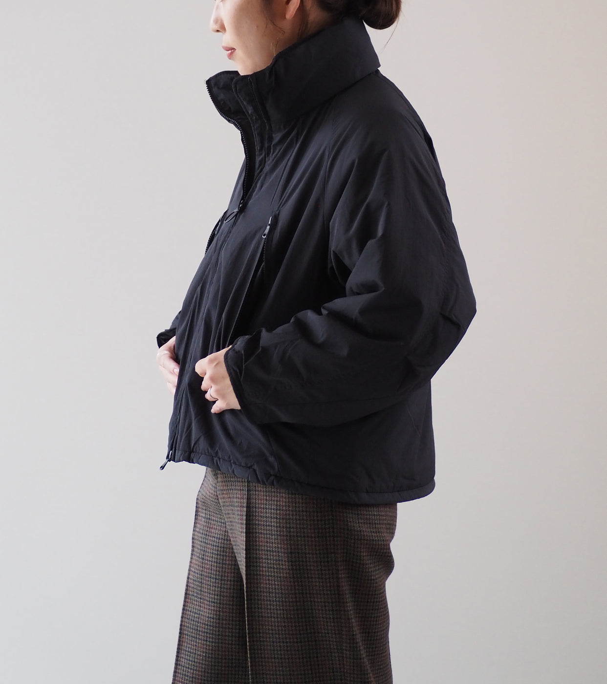 WILD THINGS ウィメンズ ハッピージャケット ,Black – Navyblue