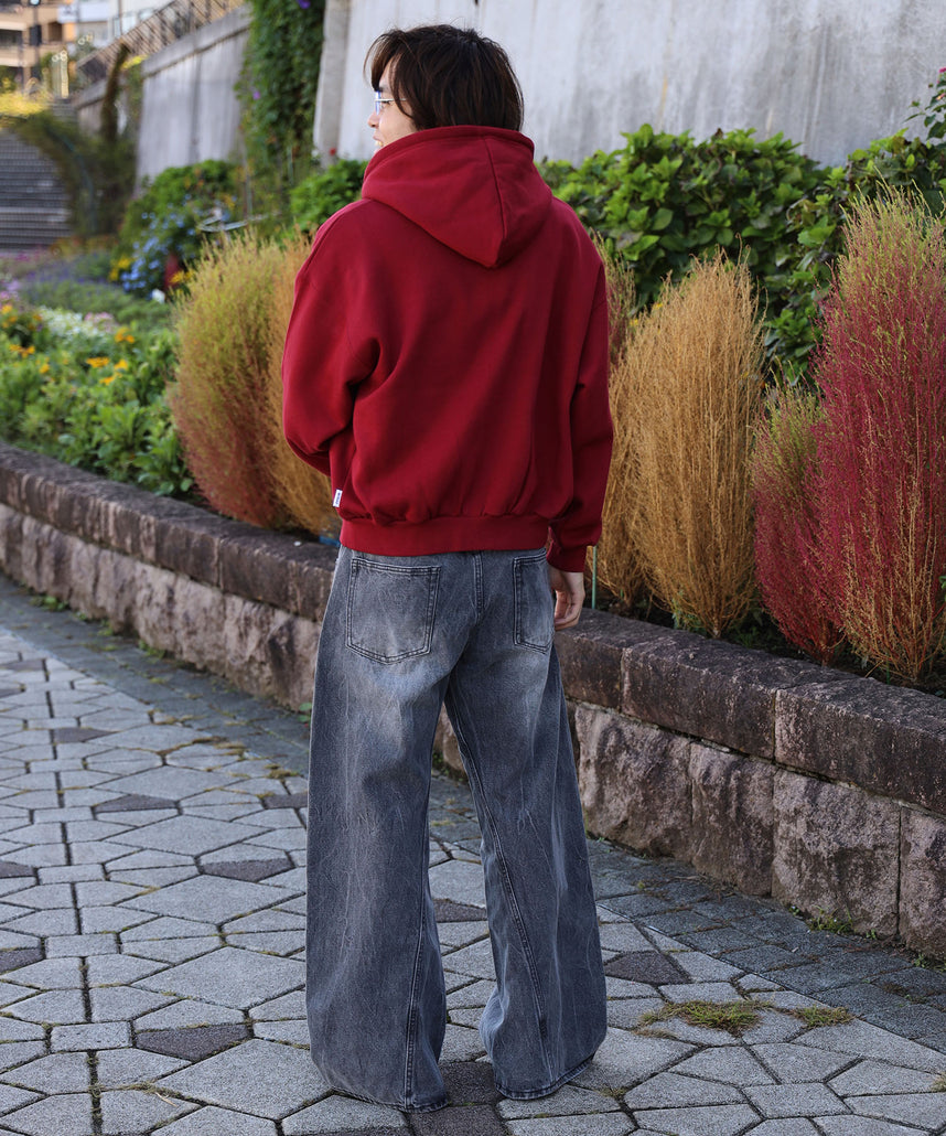 FFEIN(フェイン)】ヘビーウエイトワンポイントジップパーカー