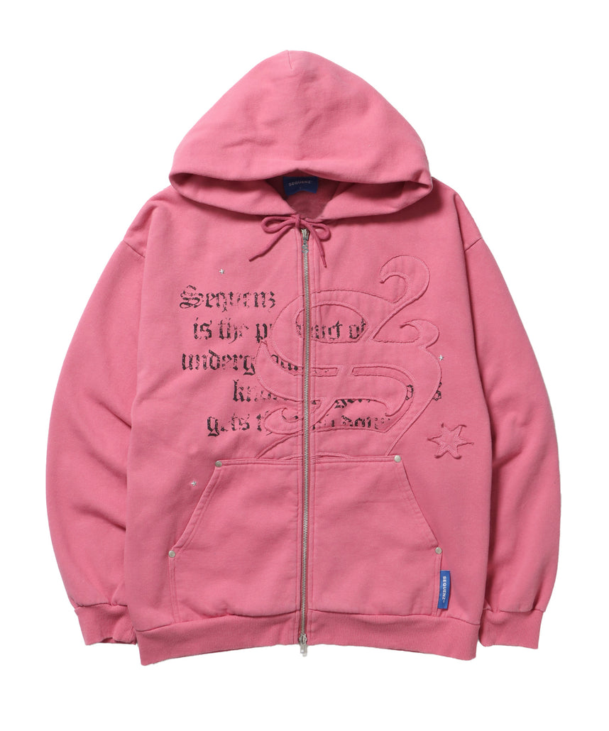 SEQUENZ（シークエンズ）】SQNZ ZIP P/K / ジップパーカー 裏起毛